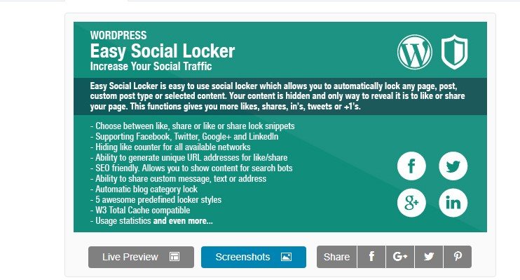 Easy Social Locker