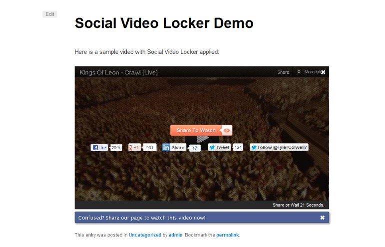 Social Video Locker
